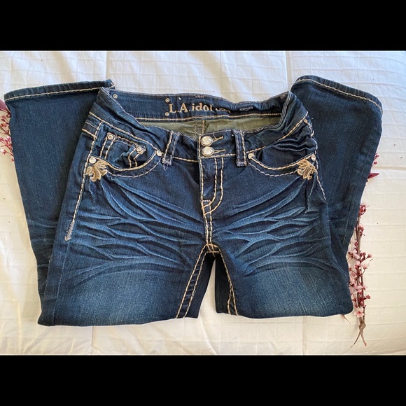 L.A Idol USA Capri dark Jean - Picture 3 of 5